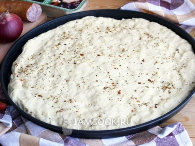 Рецепт теста для пиццы на кефире