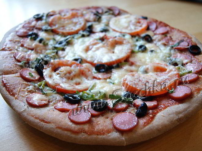 Рецепт теста из ржаной муки для пиццы