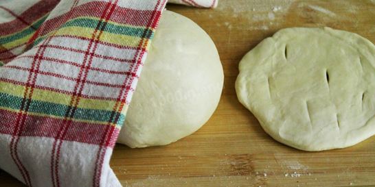 Тесто на кефире для лепешек