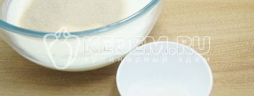 тесто на кефире для пирожков. Шаг 2