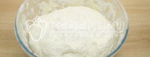 тесто на кефире для пирожков. Шаг 7