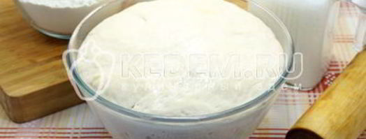 тесто на кефире для пирожков. Шаг 8
