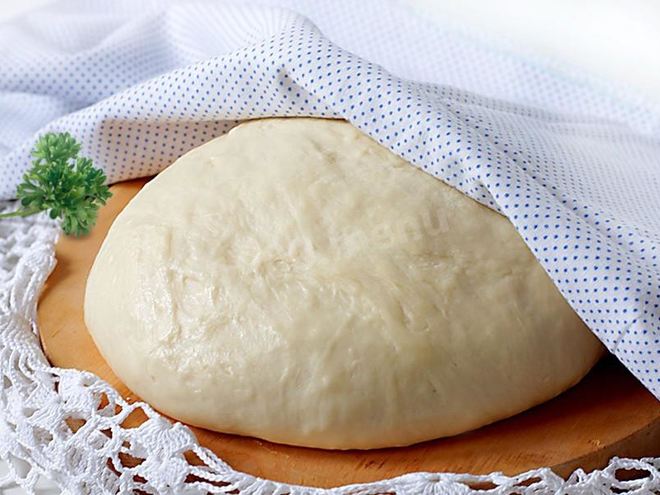 Рецепт теста на сметане на дрожжах