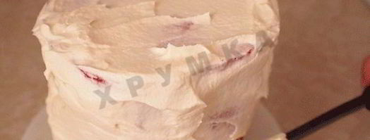 арбузный торт с фруктами. Шаг 11