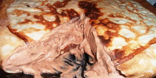 Блинный торт с шоколадным муссом