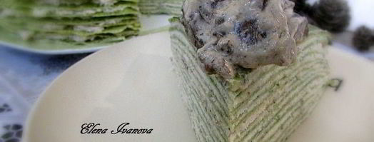 блинный тортик с грибным соусом. Шаг 17