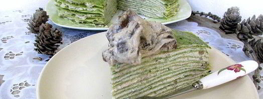 блинный тортик с грибным соусом. Шаг 18