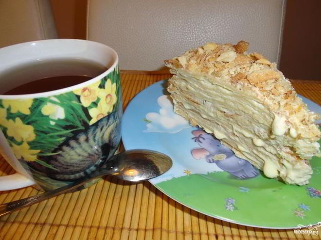 Рецепт домашнего наполеона с заварным кремом