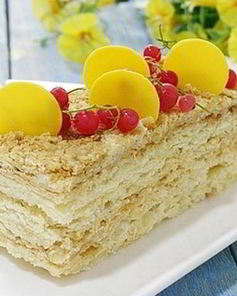 Идеальный торт Наполеон из готового теста