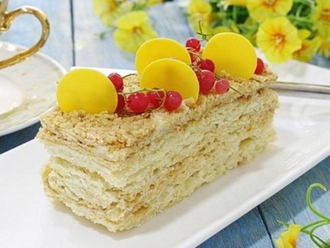 Рецепт идеального торта наполеон из готового теста