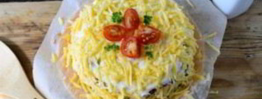 кабачковый торт с помидорами и сыром. Шаг 10