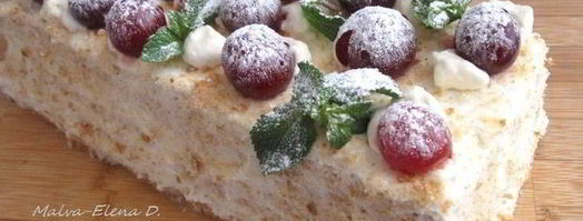 летний торт нежное вишневое облачко. Шаг 23