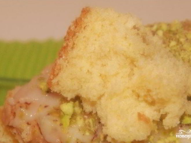 Рецепт лимонного бисквитного торта