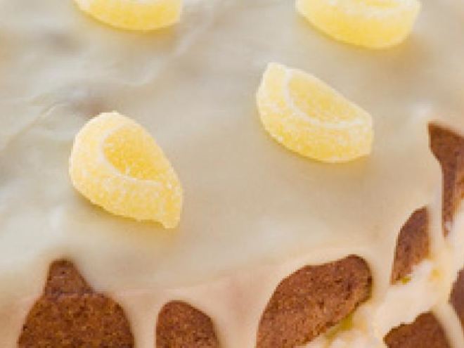 Рецепт лимонного торта с глазурью