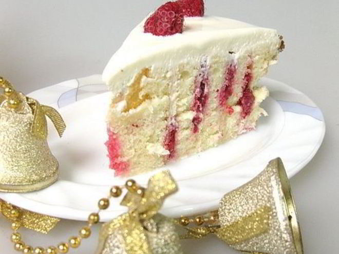 Рецепт малинового торта
