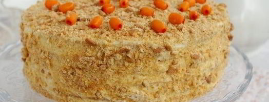 медовик с облепихой. Шаг 13