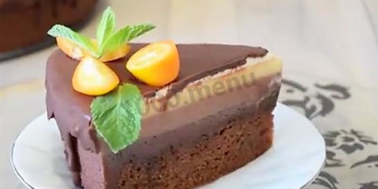 Муссовый торт три шоколада на сливках