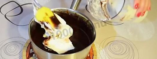 муссовый торт три шоколада на сливках. Шаг 18