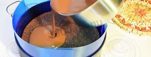 муссовый торт три шоколада на сливках. Шаг 19