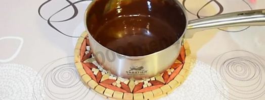 муссовый торт три шоколада на сливках. Шаг 24