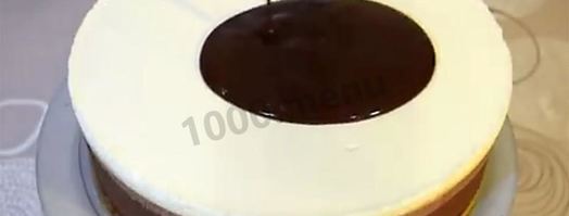 муссовый торт три шоколада на сливках. Шаг 25