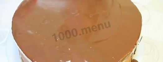 муссовый торт три шоколада на сливках. Шаг 26