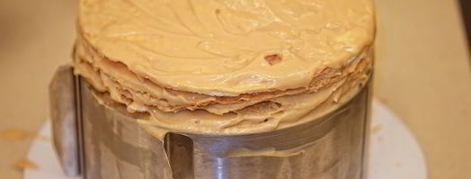 наполеон с заварным карамельным кремом. Шаг 20