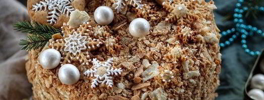 наполеон с заварным карамельным кремом. Шаг 24