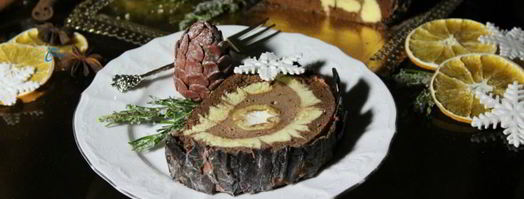 рождественское полено. Шаг 17