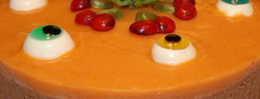 шоколадно-лаймовый торт с хурмой взгляд циклопа. Шаг 12