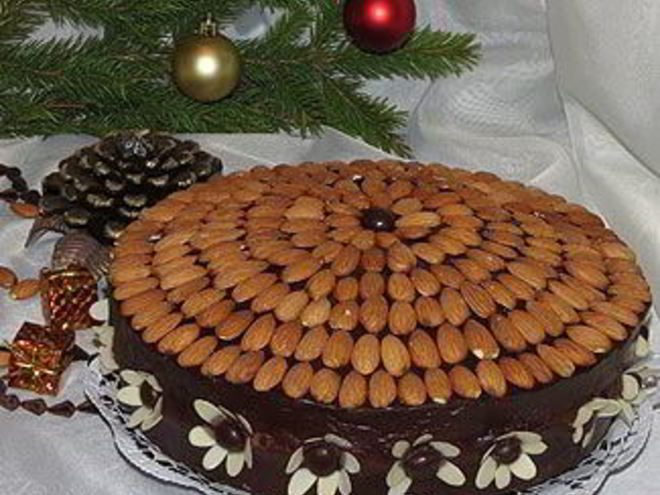 Рецепт шоколадна-миндального торт