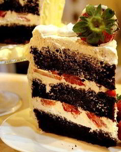 Шоколадный шифоновый торт