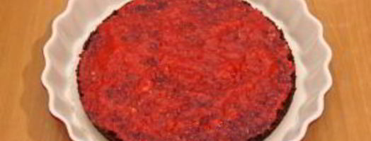 шоколадный торт с молочно-клубничным желе. Шаг 11