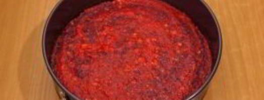 шоколадный торт с молочно-клубничным желе. Шаг 12