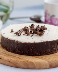 Сырный торт с шоколадом