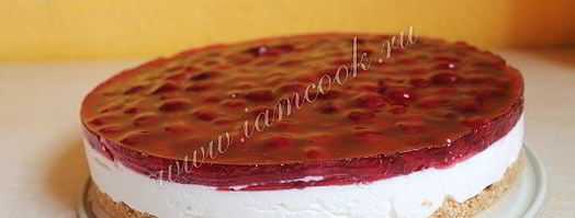 торт без выпечки с вишней. Шаг 11