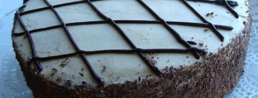 торт кофе, сливки, шоколад. Шаг 15