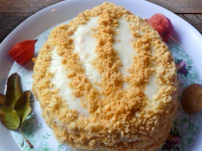 Рецепт торта на смальце