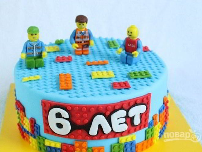 Рецепт торта с человечками лего