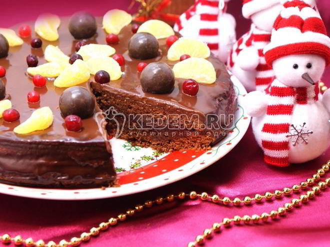 Рецепт торта шоколадного праздник