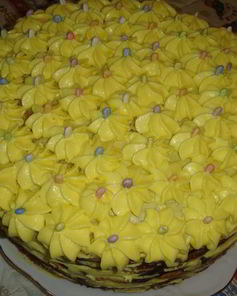 Торт Цветочная полянка