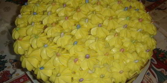 Торт Цветочная полянка