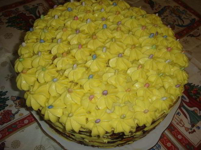 Рецепт торта цветочная полянка