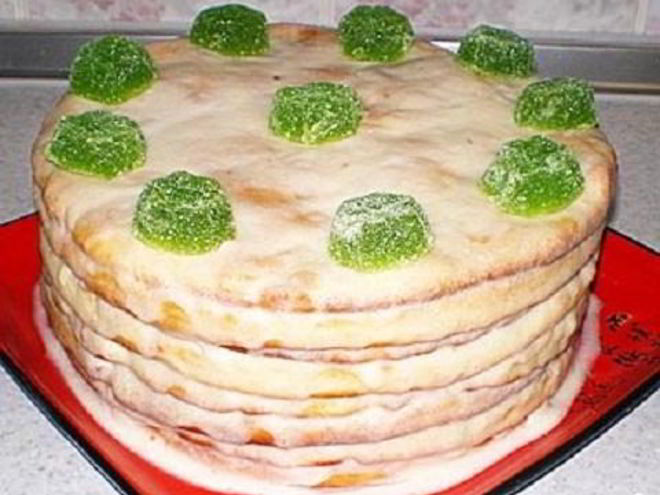 Рецепт торта творожного наполеон