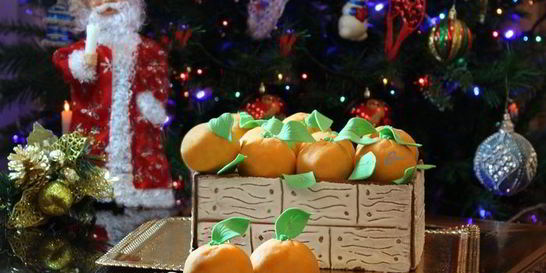 Торт Ящик с апельсинами