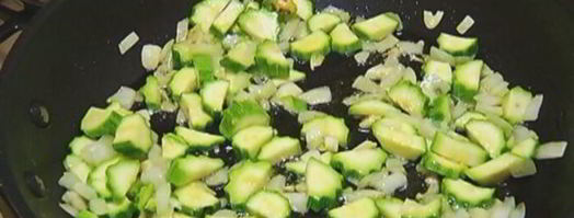 творожный торт со спаржей и цукини. Шаг 6