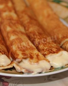 Вафельные трубочки с кремом