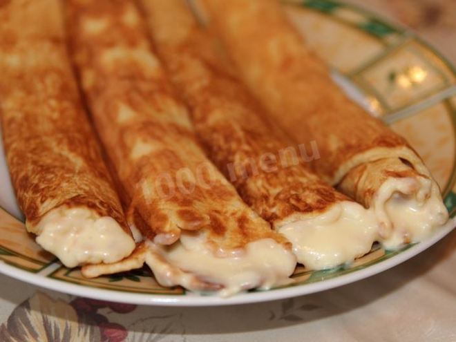 Рецепт вафельных трубочек с кремом