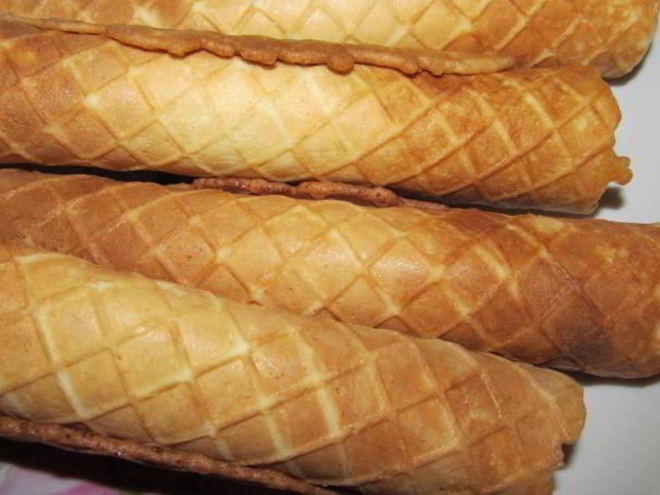 Рецепт вафельных трубочек