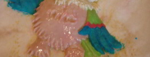 выпечка из пресного теста попугай кеша. Шаг 11